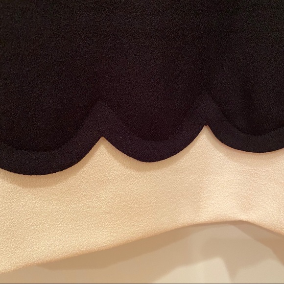 Ted Baker Black Shift Dress with Scallop Details - Picture 10 of 13